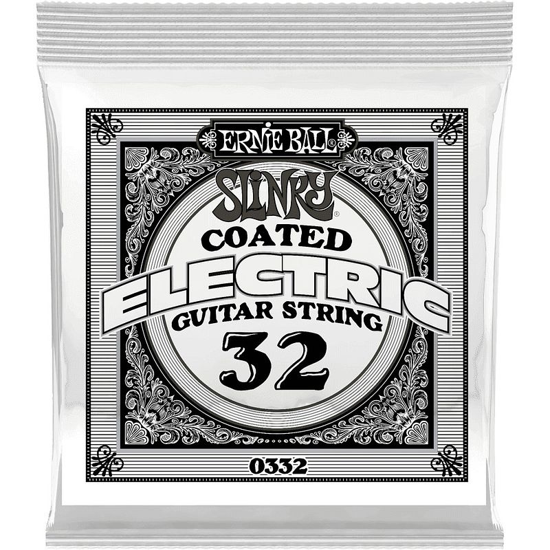 Foto van Ernie ball 0332 .032 slinky coated nickel wound losse snaar voor elektrische gitaar