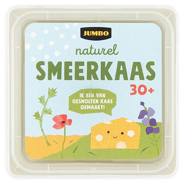 Foto van Jumbo naturel smeerkaas 30+ 100g