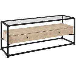 Foto van Tectake - sideboard dressoir maidenhead - industrieel - lichtbruin - 121,5x41,5x50,5cm - 404693