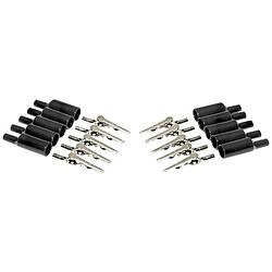 Foto van Mueller electric bu-p2240-0 krokodillenklem zwart lengte: 54.61 mm 1 set(s)