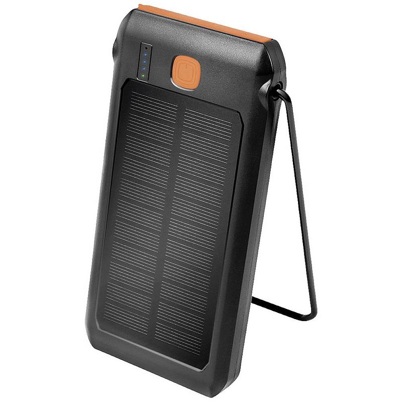 Foto van Logilink logilink pa0273 powerbank op zonne-energie laadstroom zonnecel 250 ma 10000 mah