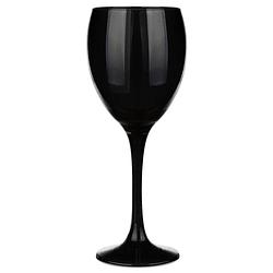 Foto van Glasmark wijnglazen - 6x - black collection - 300 ml - glas - wijnglazen