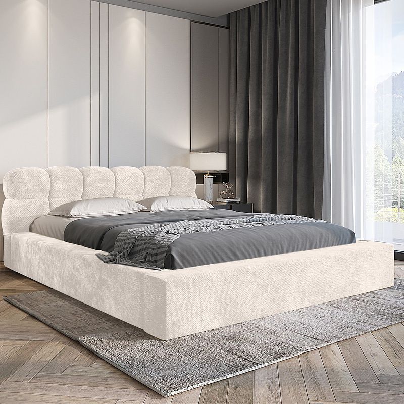 Foto van 2-persoons boxspring met opbergruimte houston - beige 180x200 cm - pocketvering - inclusief topper - dekbed-discounter.nl