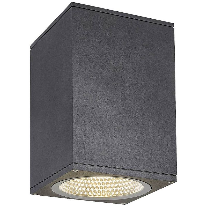 Foto van Slv 1003439 enola square l led-plafondlamp led vast ingebouwd 35 w antraciet