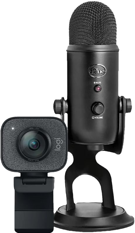 Foto van Logitech streamcam + blue yeti