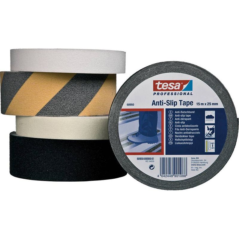 Foto van Tesa 60952-00000-00 anti-sliptape tesa professional transparant (l x b) 15 m x 25 mm 1 stuk(s)