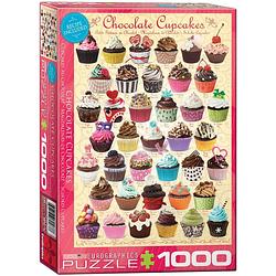 Foto van Eurographics puzzel chocolate cupcakes - 1000 stukjes