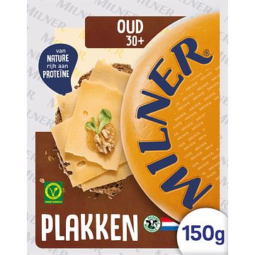 Foto van Milner 30+ oud kaas plakken 150g bij jumbo