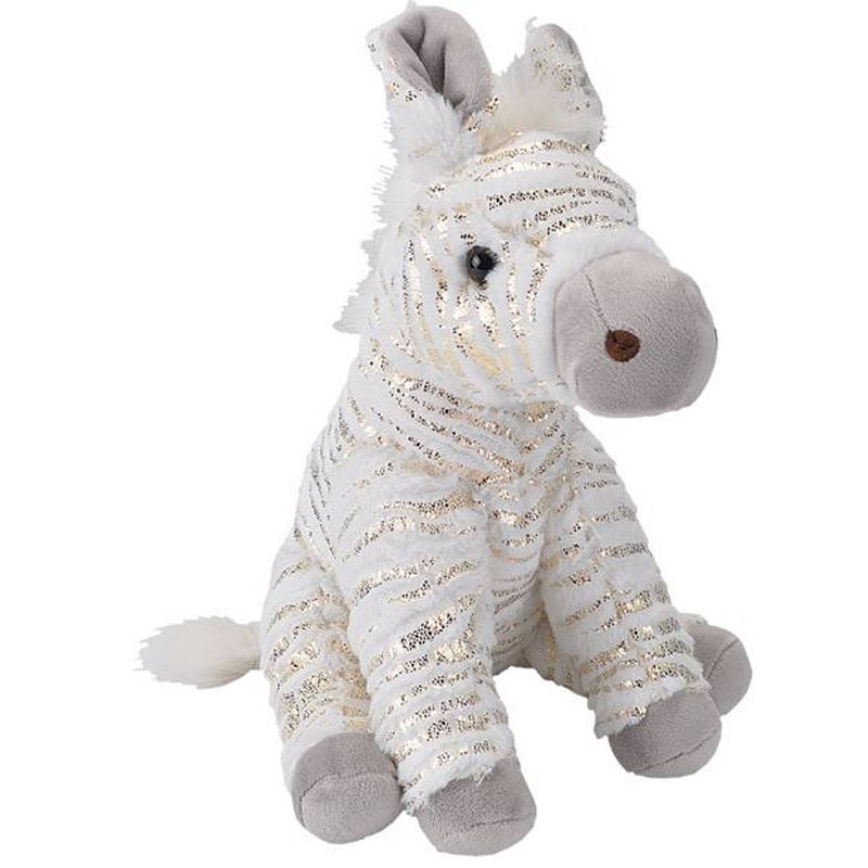 Foto van Wild republic knuffelzebra junior pluche wit one-size