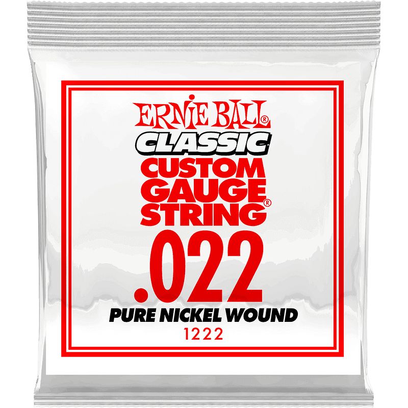 Foto van Ernie ball 1222 .022 classic pure nickel wound losse snaar voor elektrische gitaar