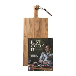 Foto van Serveerplank met kookboek - just cook it