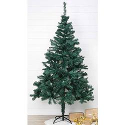 Foto van Hi kerstboom met metalen standaard 210 cm groen