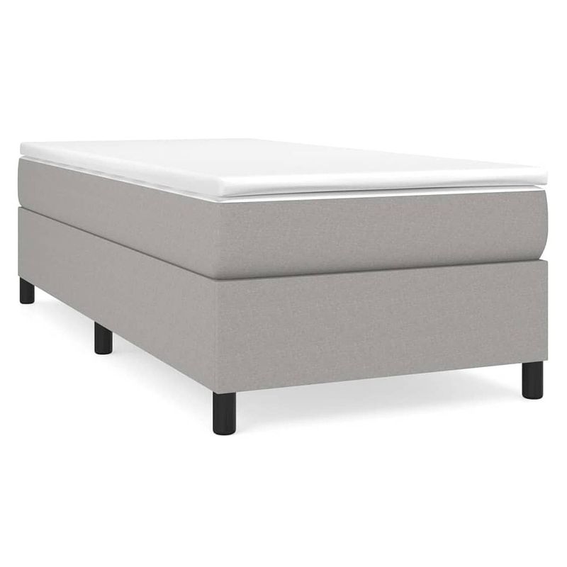 Foto van The living store boxspringbed - duurzaam - 203 x 80 x 35 cm - inclusief pocketvering matras en huidvriendelijk