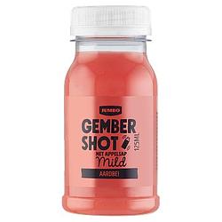 Foto van Jumbo gember (9%) shot met appelsap mild aardbei 125ml