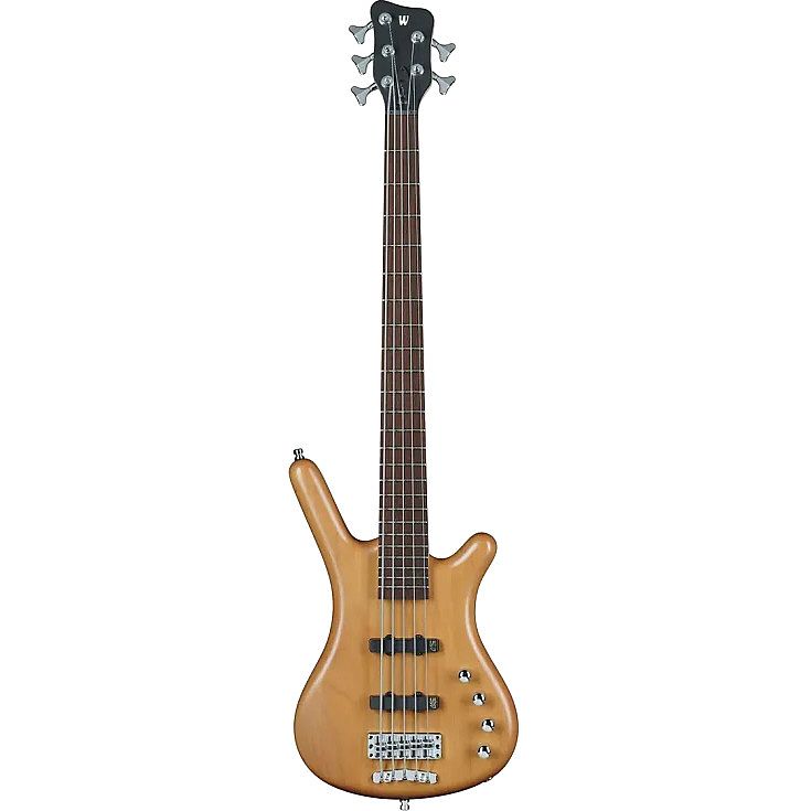 Foto van Warwick rockbass corvette basic 5-string natural transparent satin 5-snarige elektrische basgitaar met gigbag