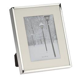 Foto van Fotolijstje/fotoframe 20 x 25 cm met zilver metalen rand - fotolijsten