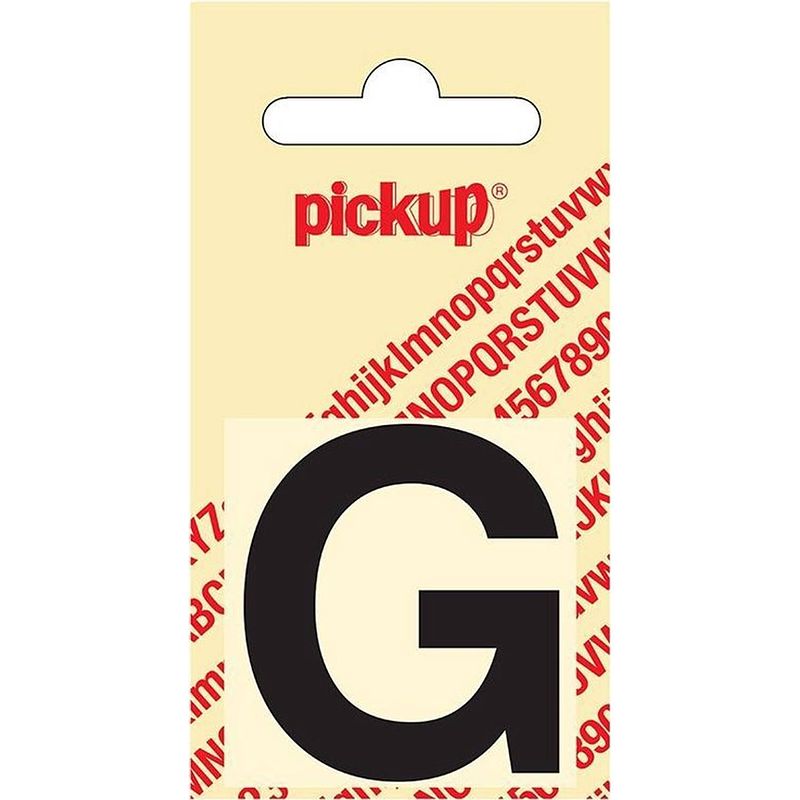 Foto van Plakletter helvetica 40 mm sticker zwarte letter g