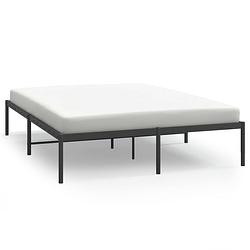 Foto van Vidaxl bedframe metaal zwart 140x200 cm