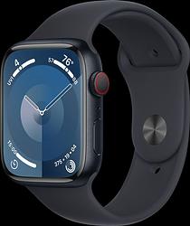Foto van Apple watch series 9 4g 45mm midnight aluminium sportband m/l