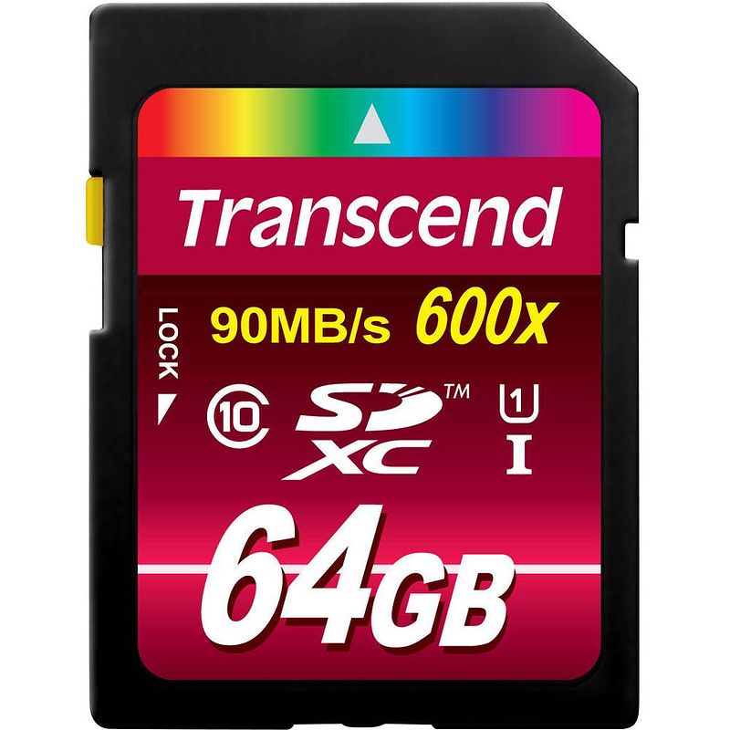 Foto van Transcend ultimate sdxc-kaart 64 gb class 10, uhs-i