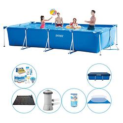 Foto van Intex frame pool rechthoekig 450x220x84 cm - zwembad plus accessoires