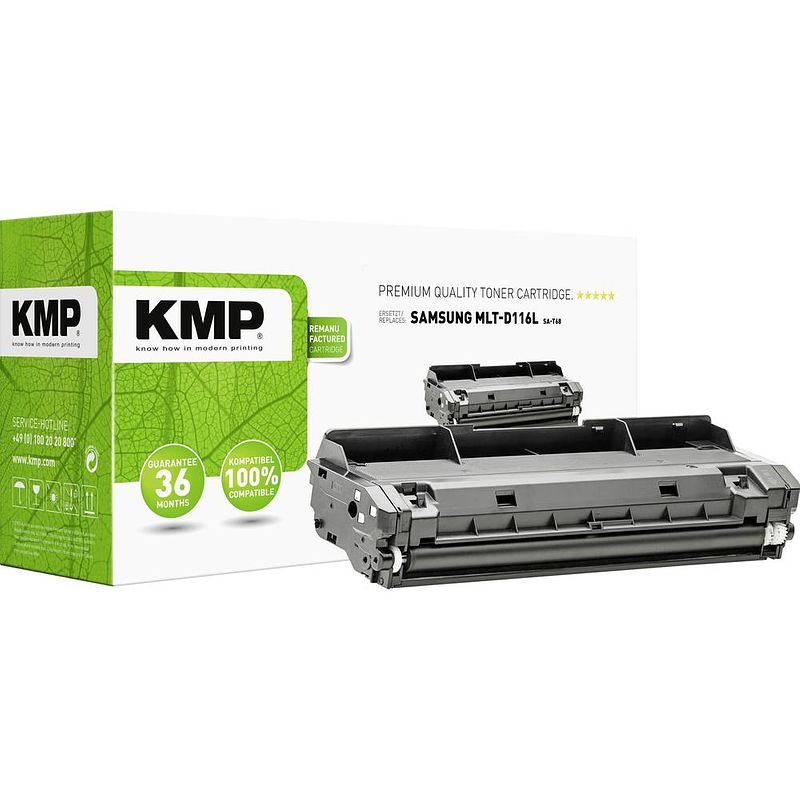 Foto van Kmp toner vervangt samsung mlt-d116s, mlt-d116l compatibel zwart 3000 bladzijden sa-t68