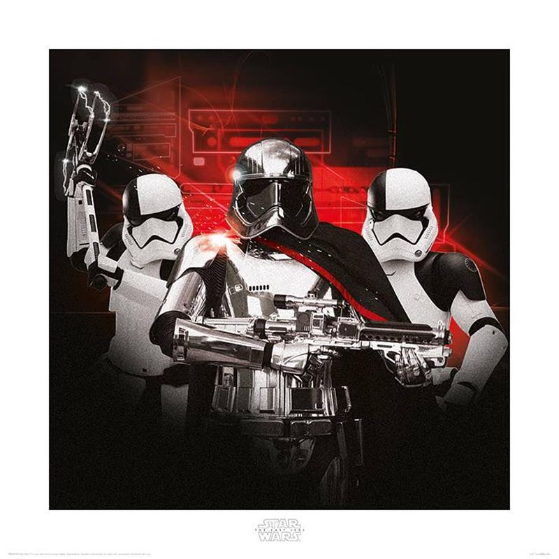 Foto van Kunstdruk star wars: the last jedi stormtrooper team 40x40cm