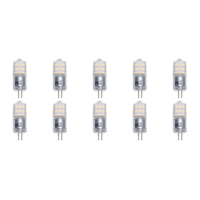 Foto van Led lamp 10 pack - aigi - g4 fitting - 3w - warm wit 3000k vervangt 25w