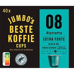 Foto van Jumbo'ss ristretto extra forte koffiecups 40 stuks