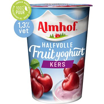 Foto van Almhof halfvolle fruityoghurt kers 500g bij jumbo