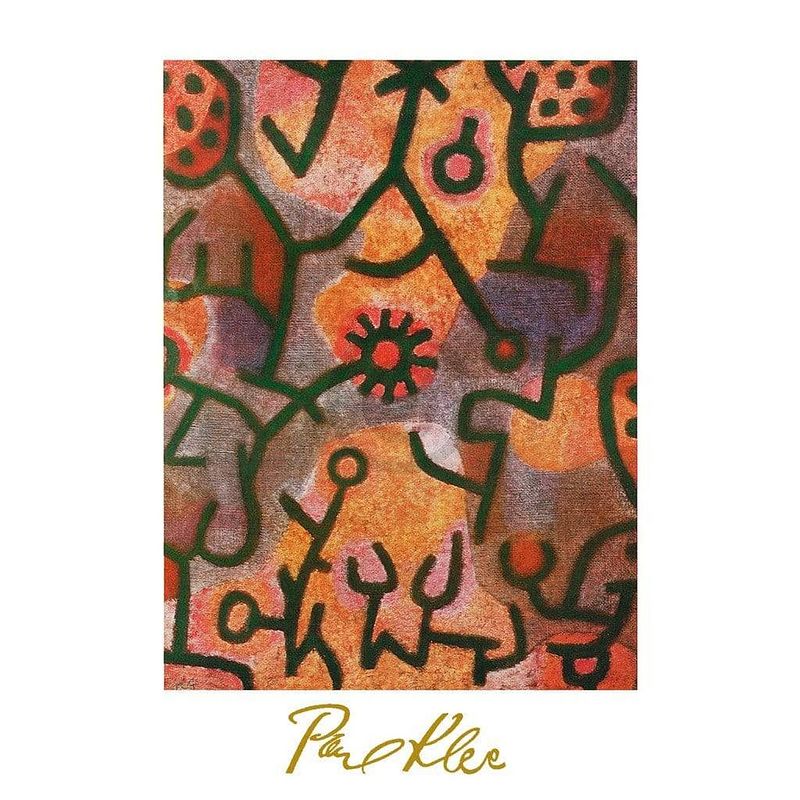 Foto van Paul klee - flora di roccia kunstdruk 60x80cm