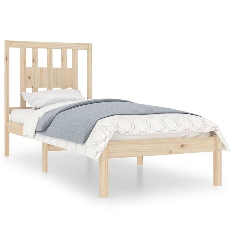 Foto van Vidaxl bedframe massief grenenhout 90x200 cm