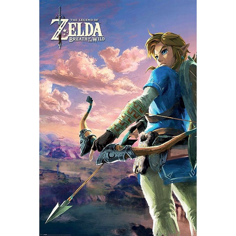 Foto van Pyramid the legend of zelda breath of the wild hyrule scene landscape poster 61x91,5cm