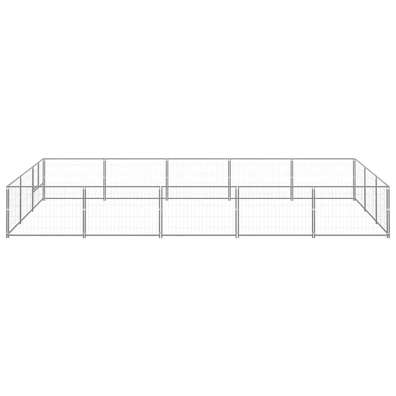 Foto van The living store buitenrennen - grote hondenkennel 500x300x70 cm - stevige stalen constructie