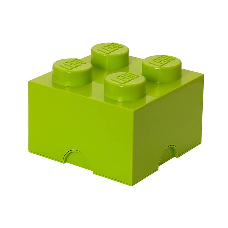 Foto van Lego brick 4 opbergbox - zand groen