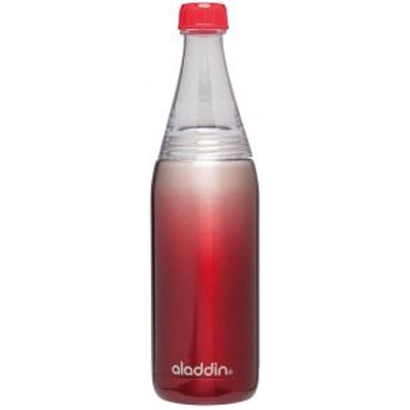 Foto van Aladdin waterfles fresco twist & go 27 cm rvs 600 ml rood