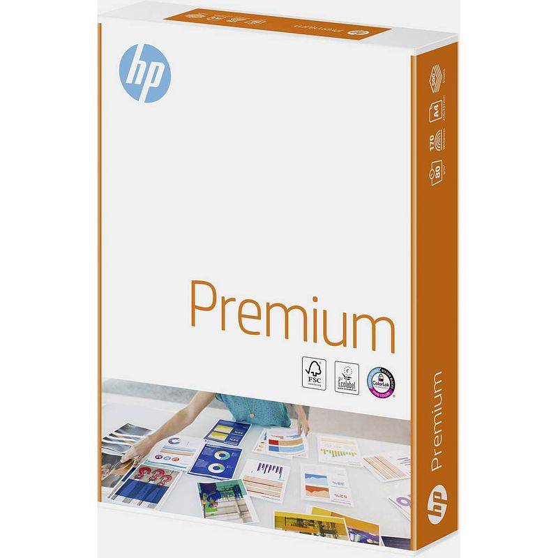 Foto van Hp premium printpapier ft a4, 80 g, pak van 500 vel