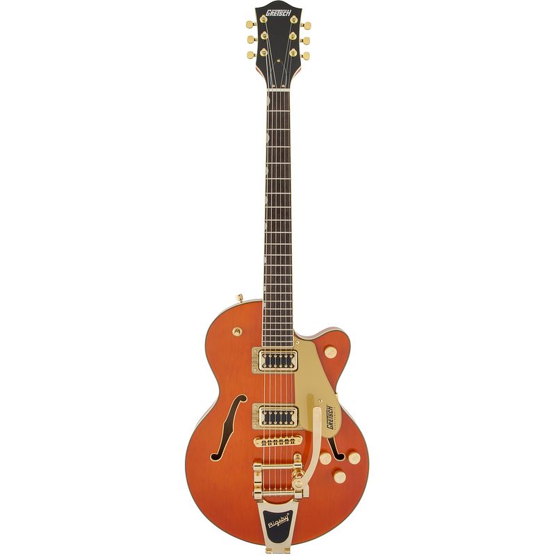 Foto van Gretsch g5655tg electromatic centerblock junior orange stain