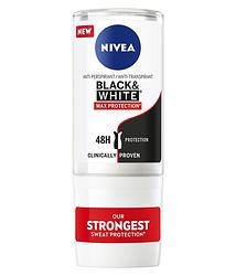 Foto van Nivea black & white roll-on deodorant max protection