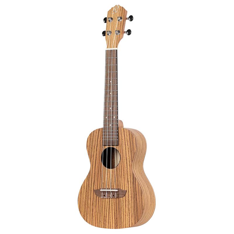 Foto van Ortega rfu11z-l timber series natural linkshandige concert ukelele met gigbag