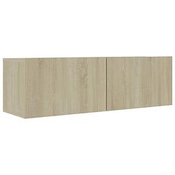 Foto van Vidaxl tv-meubel 100x30x30 cm spaanplaat sonoma eikenkleurig