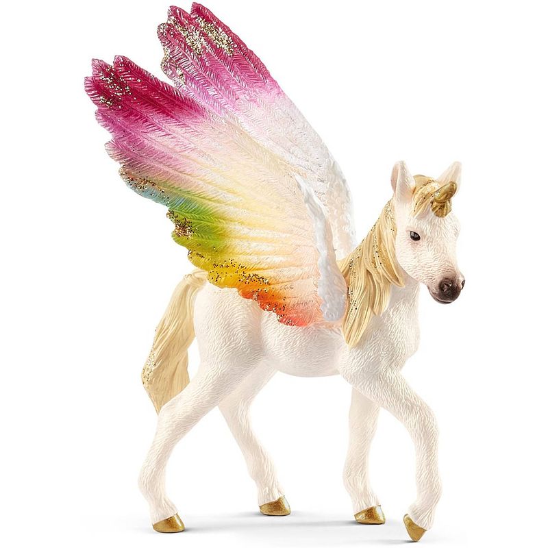 Foto van Gevleugelde regenboog eenhoorn veulen schleich - speelfiguur schleich bayala -70577