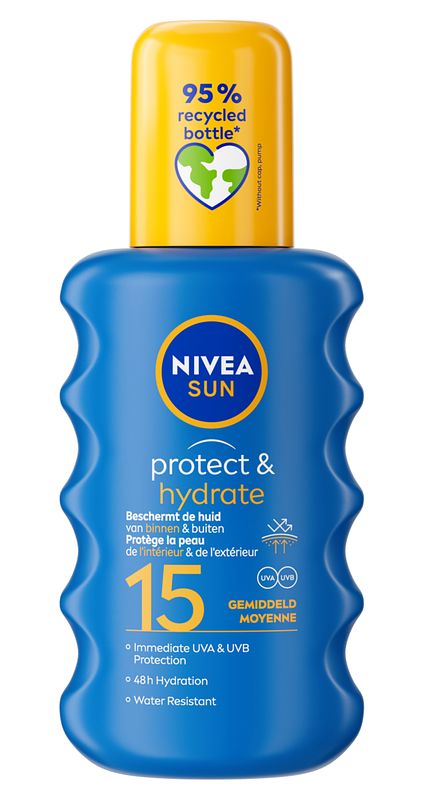 Foto van Nivea sun protect & hydrate zonnespray spf15