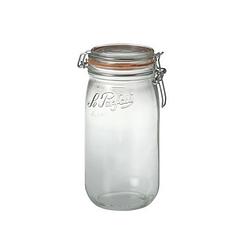 Foto van 3x luchtdichte weckpot transparant glas 1.5 liter - weckpotten