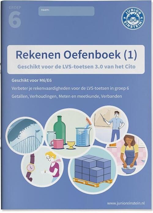 Foto van Rekenen oefenboek deel 1 groep 6 - paperback (9789493128279)