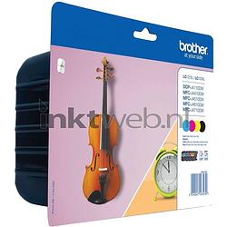 Foto van Brother lc-127xl value-pack zwart en kleur cartridge