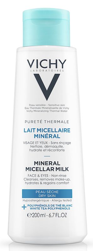 Foto van Vichy pureté thermale micellaire reinigingsmelk droge huid