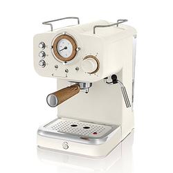 Foto van Swan nordic retro espressomachine creme