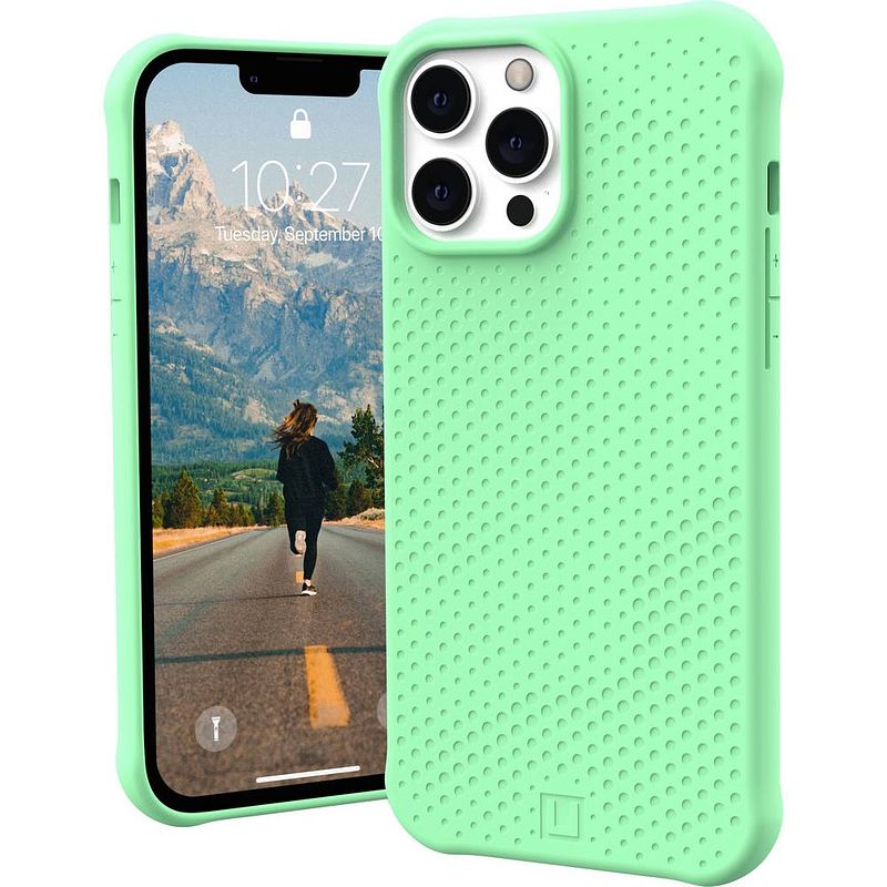 Foto van Urban armor gear dot case backcover apple iphone 13 pro max mint