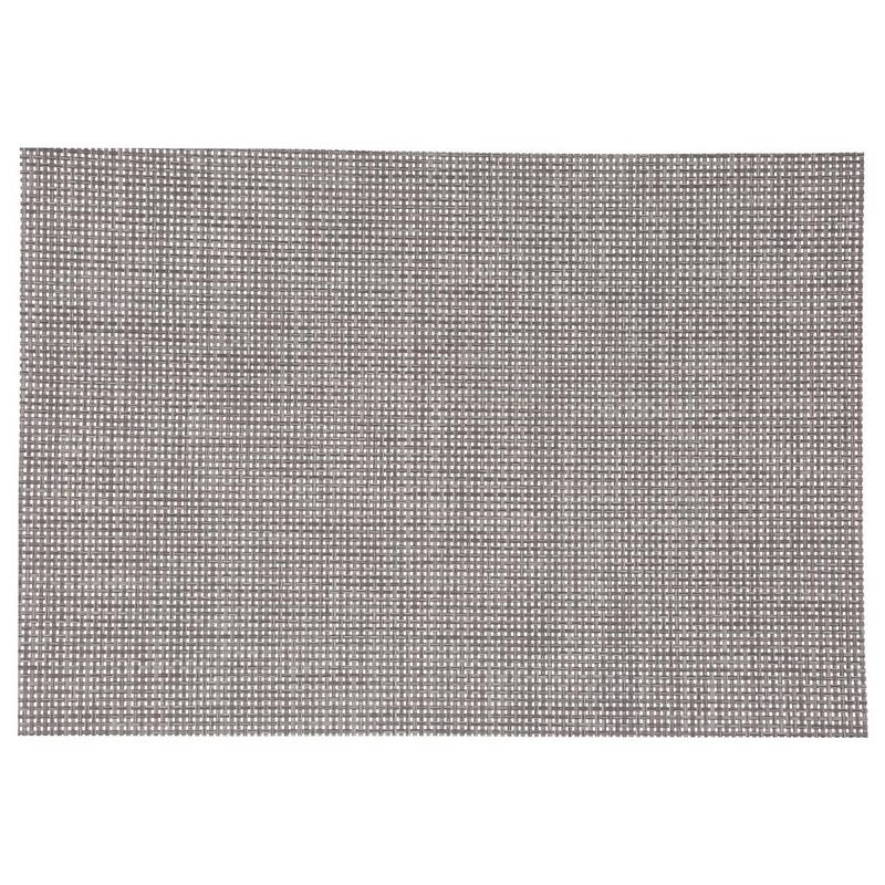 Foto van Rechthoekige placemat uni taupe texaline 50 x 35 cm - placemats